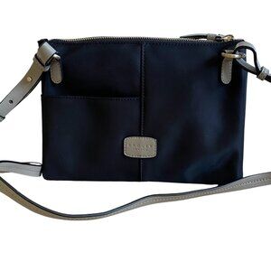 RADLEY LONDON Black Crossbody Bag with Taupe Trim